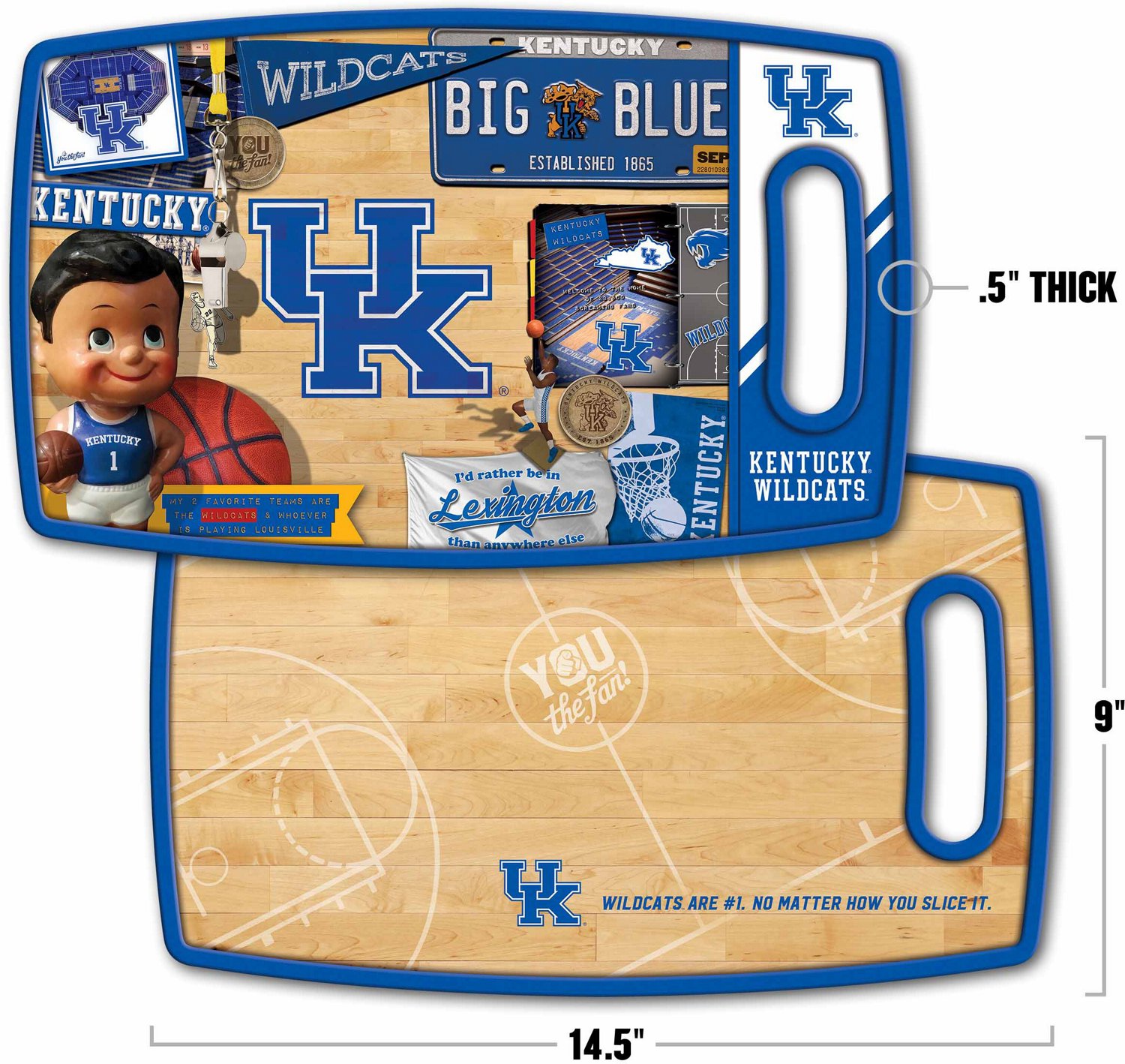 YouTheFan University Of Kentucky Retro Series Cutting Board