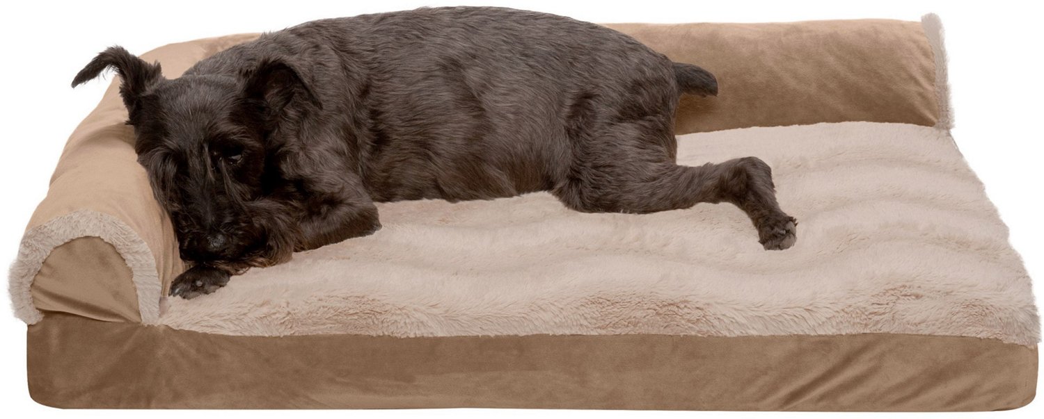 FurHaven Deluxe Wave Fur Chaise Lounge Medium Pet Bed                                                                            - view number 2