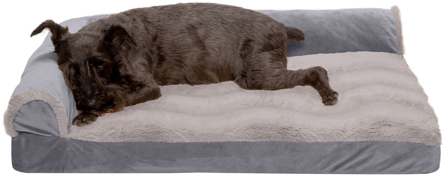 FurHaven Deluxe Wave Fur Chaise Lounge Medium Pet Bed - view number 2