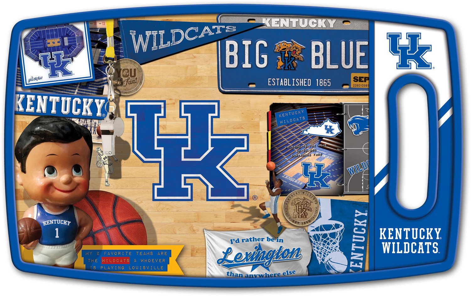 YouTheFan University Of Kentucky Retro Series Cutting Board
