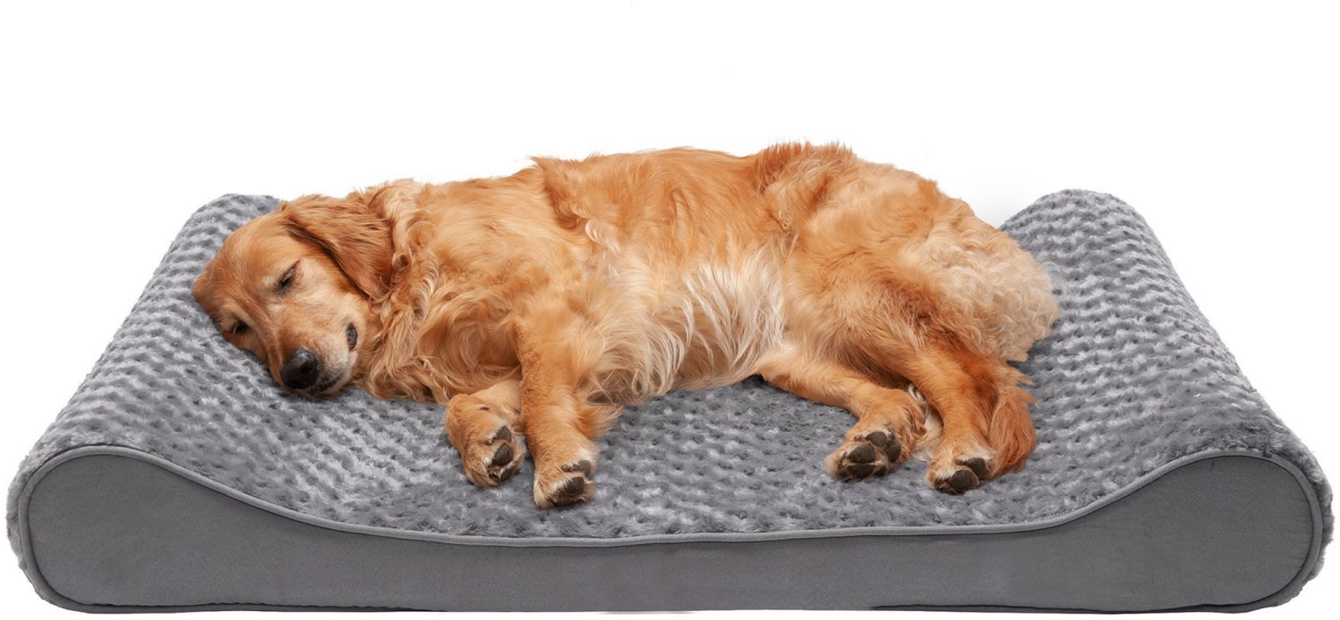 FurHaven Ultra Plush Jumbo Luxe Lounger Pet Bed Academy