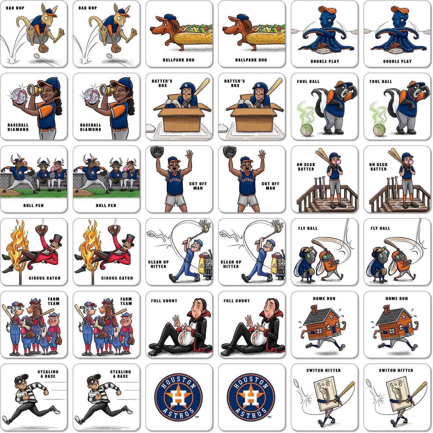 YouTheFan Houston Astros Memory Match Game - view number 2