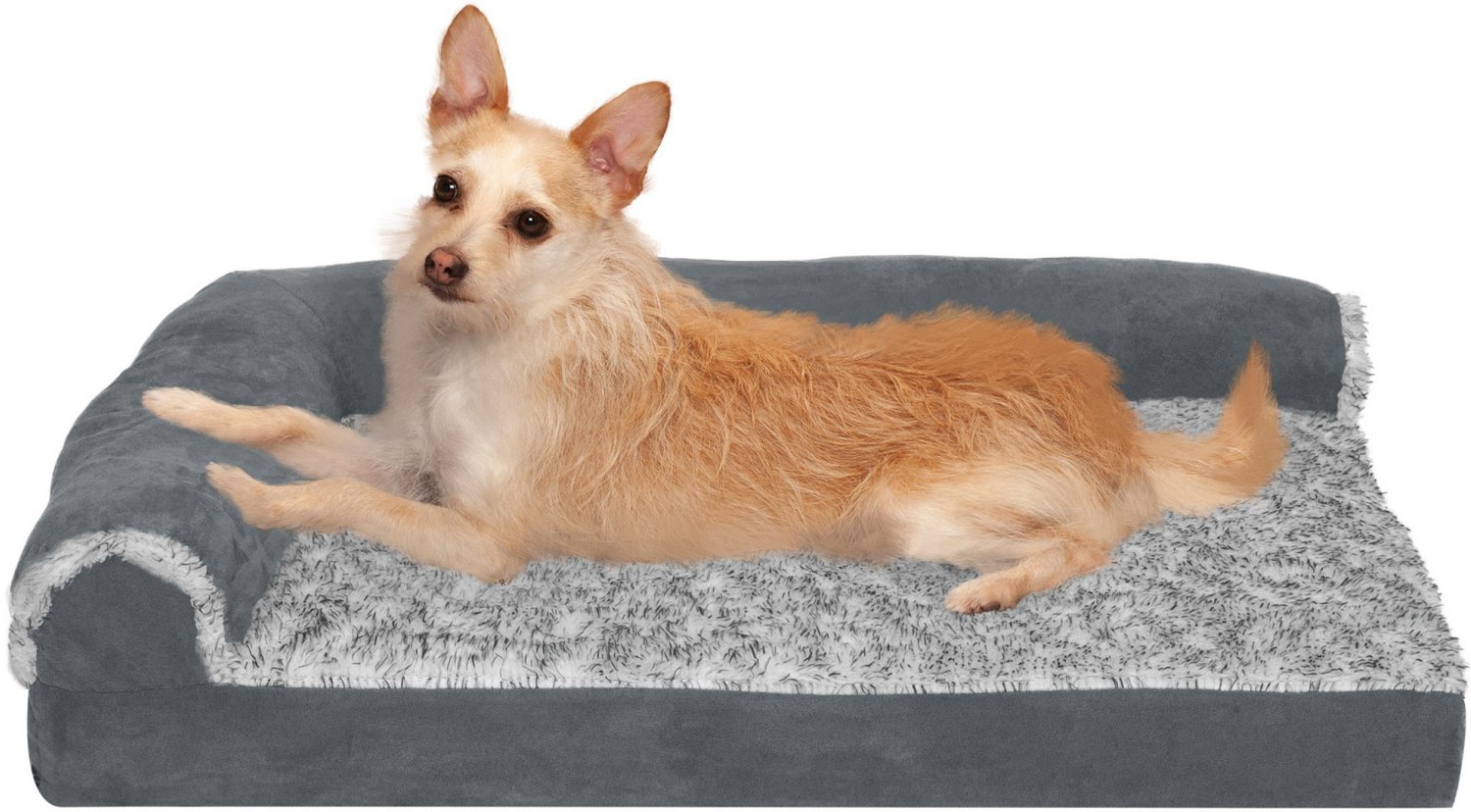 FurHaven Deluxe Suede Chaise Lounge Medium Dog Bed - view number 2