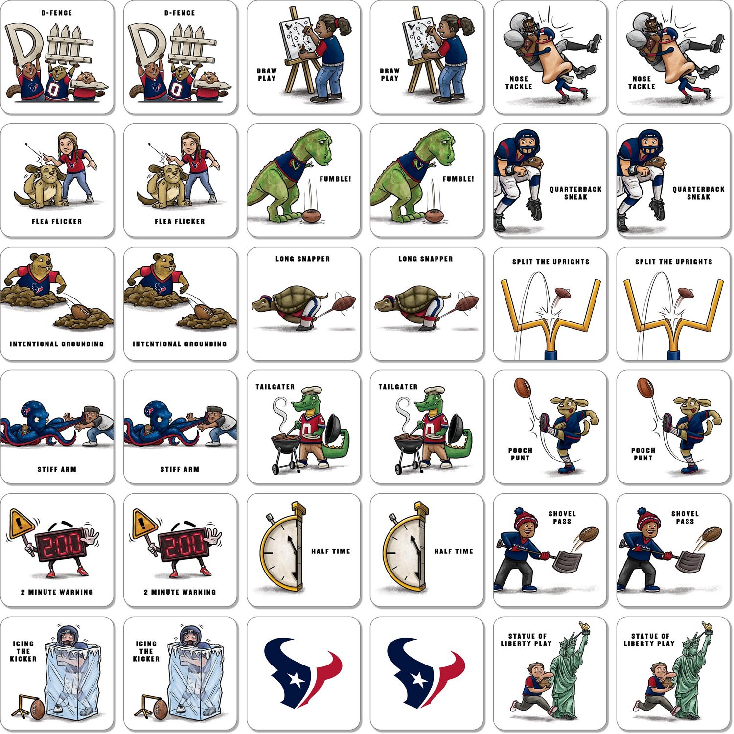 YouTheFan Houston Texans Memory Match Game                                                                                       - view number 2