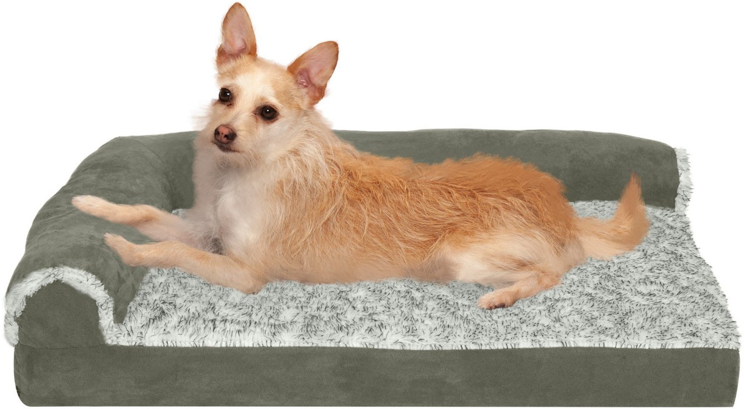 FurHaven Deluxe Suede Chaise Lounge Medium Dog Bed - view number 2