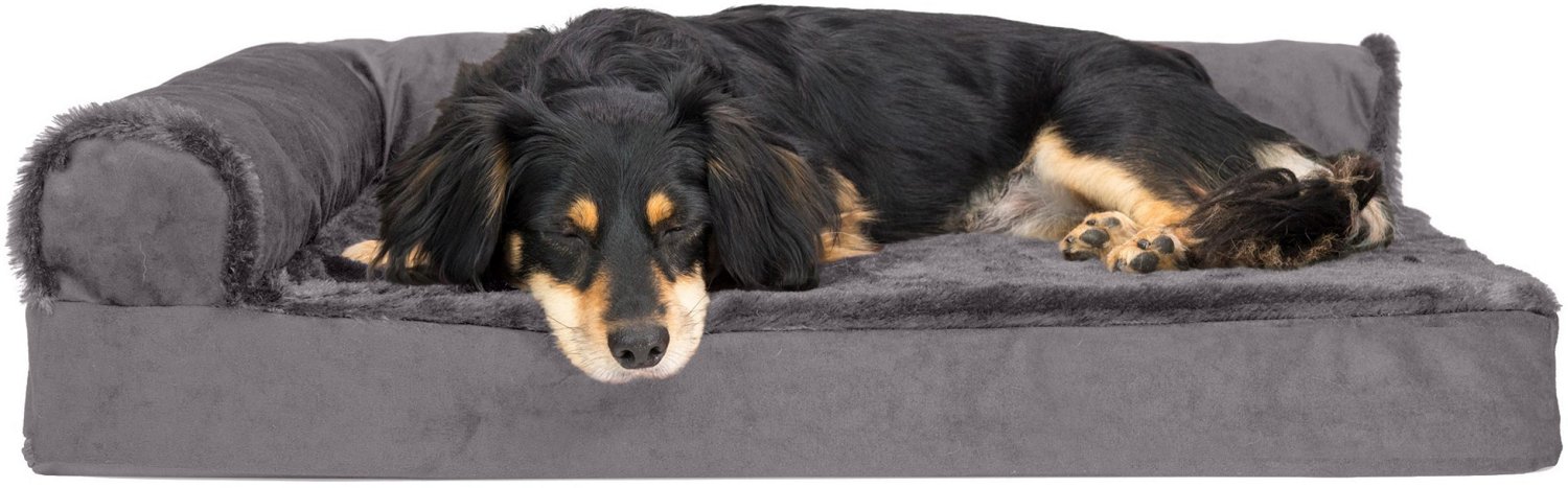 FurHaven Deluxe Velvet Chaise Lounge Medium Pet Bed - view number 2