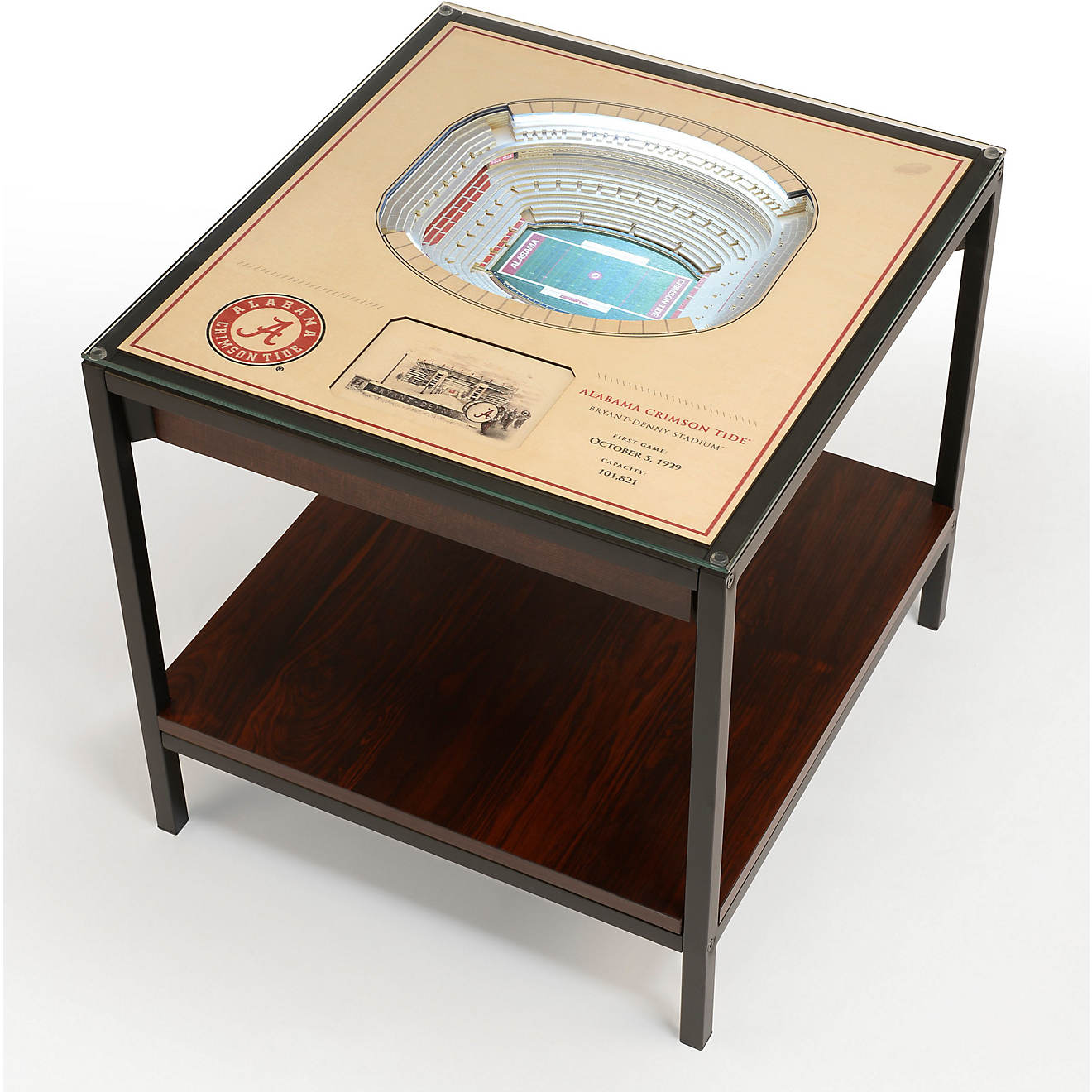 YouTheFan University of Alabama 25-Layer StadiumViews Lighted End Table                                                          - view number 1