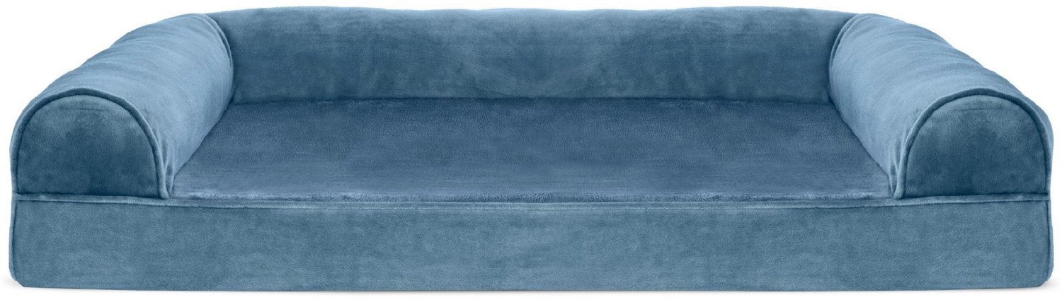 FurHaven Orthopedic Velvet Large Sofa Pet Bed