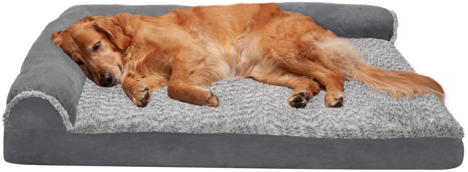 FurHaven Deluxe Suede Chaise Lounge Jumbo Pet Bed - view number 2