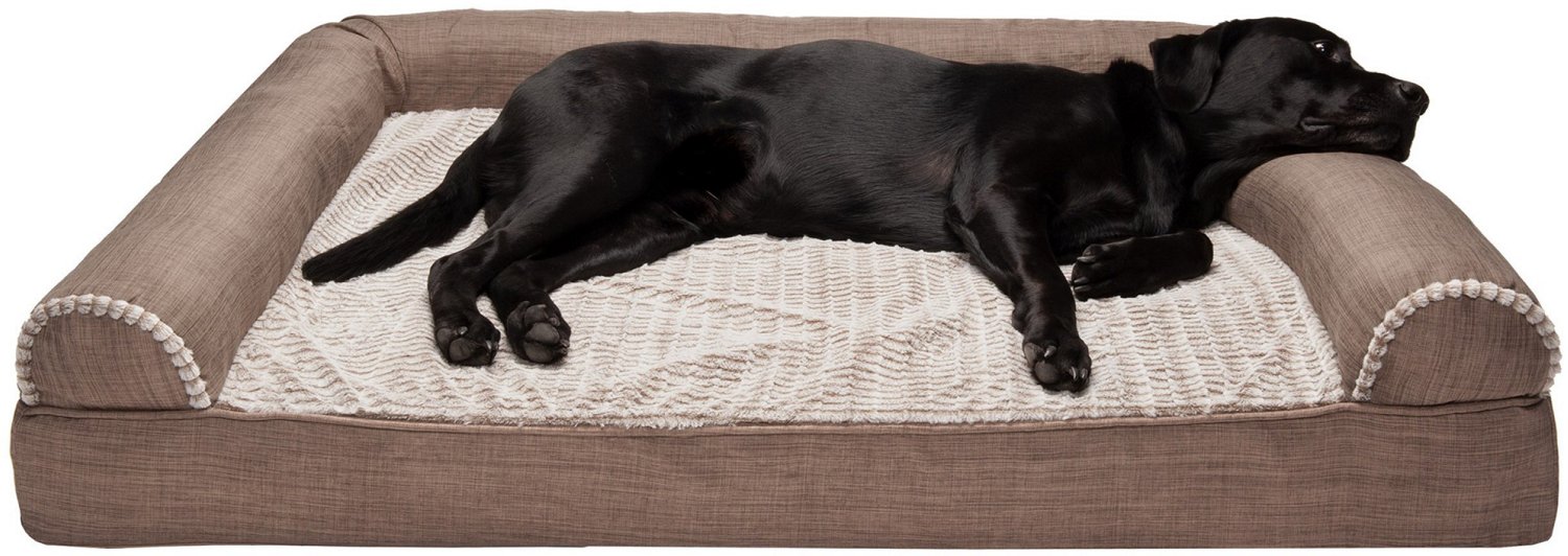 FurHaven Jumbo Plus Luxe Fur Pet Dog Bed Academy