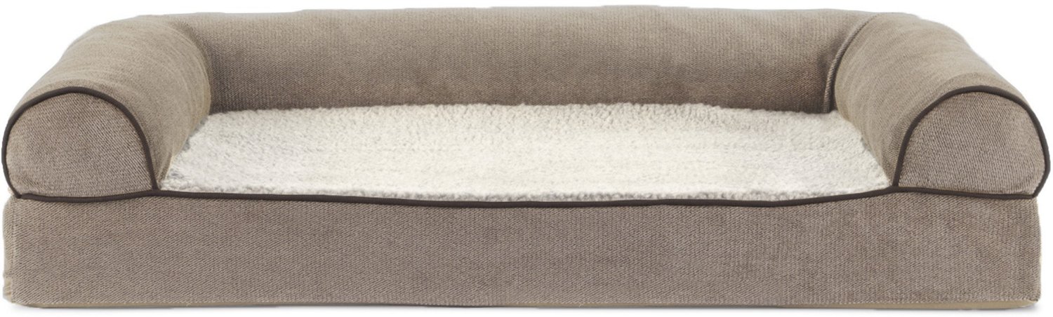 FurHaven Orthopedic Chenille Medium Sofa Pet Bed