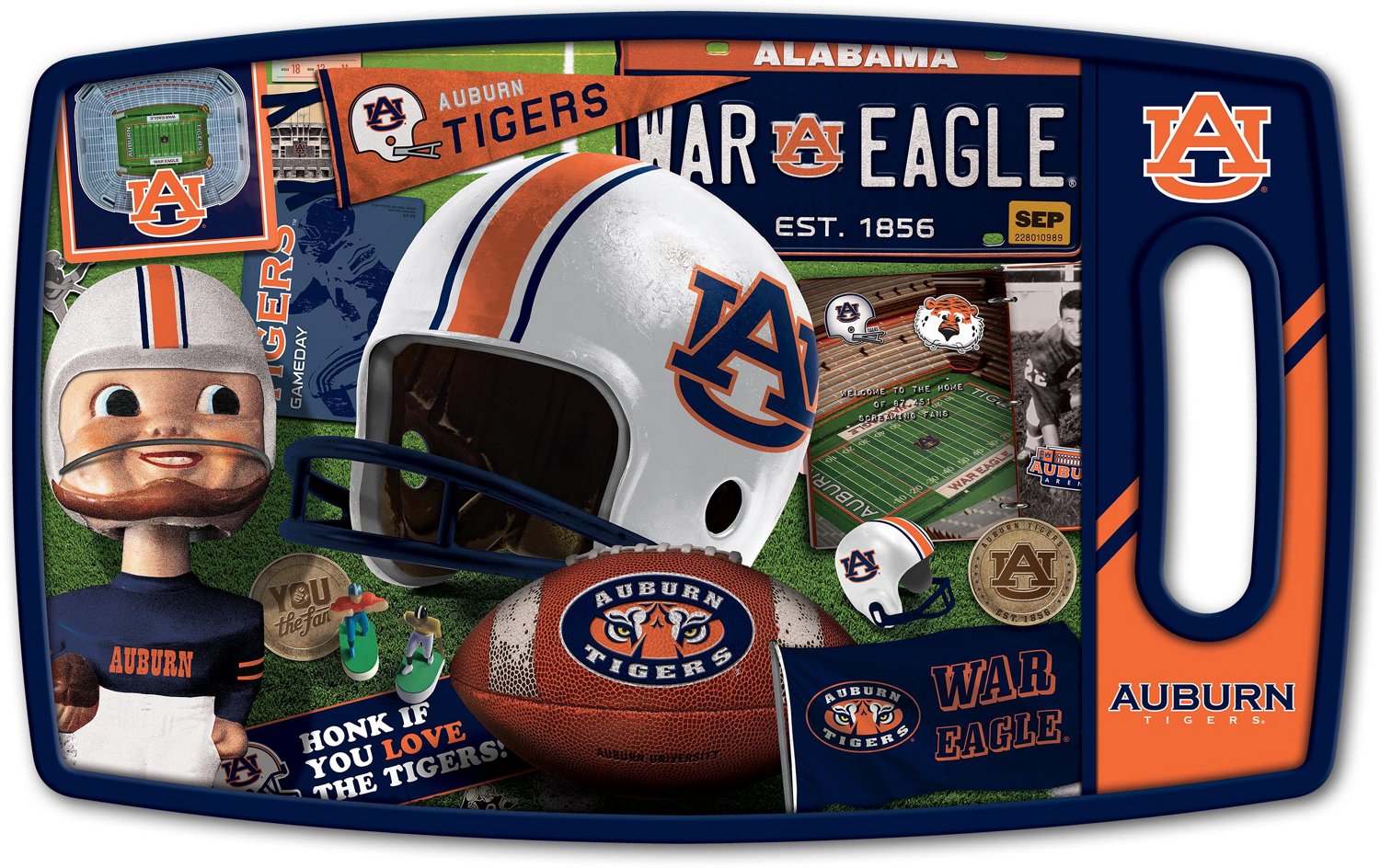 YouTheFan Auburn University Retro Series Cutting Board