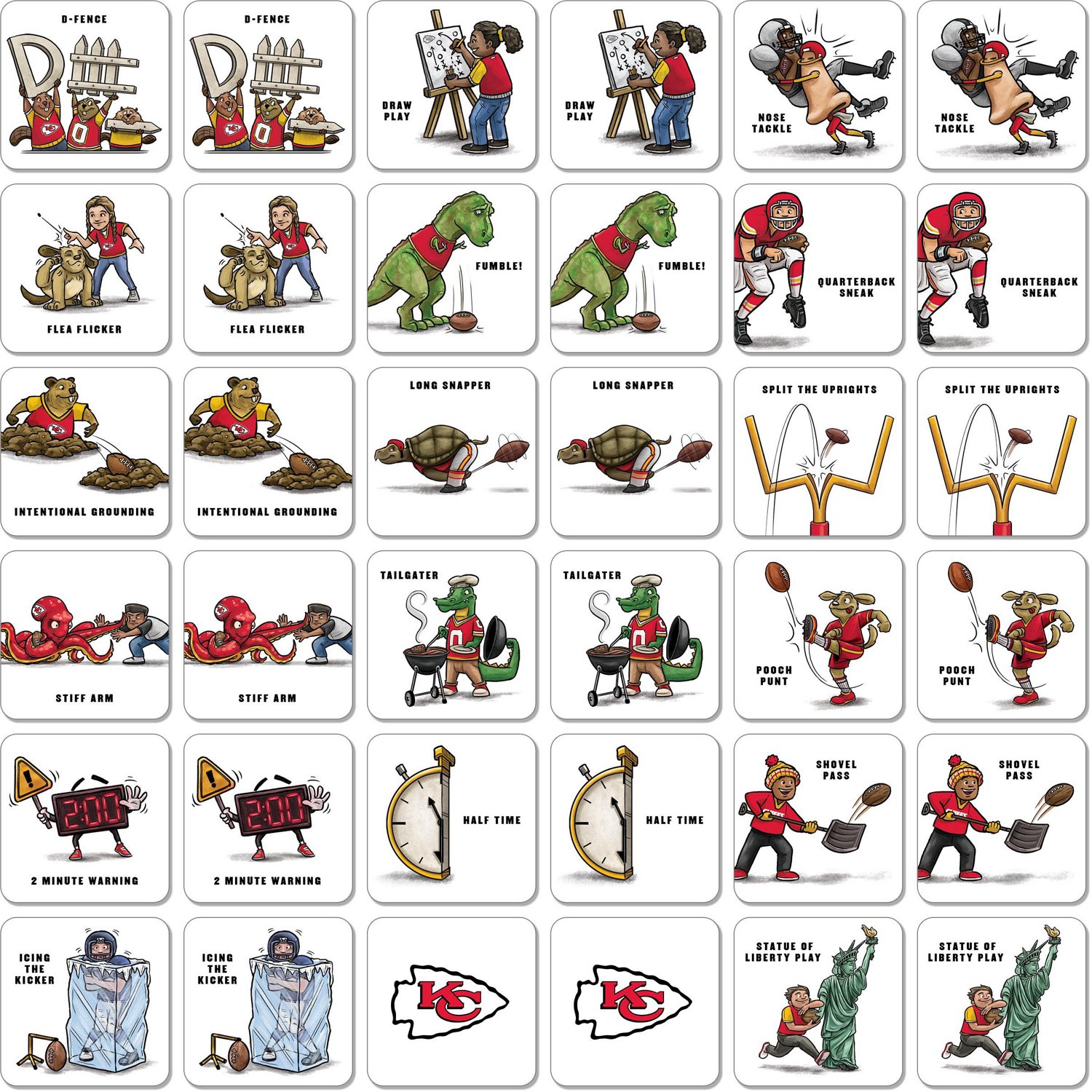 YouTheFan Kansas City Chiefs Memory Match Game - view number 2