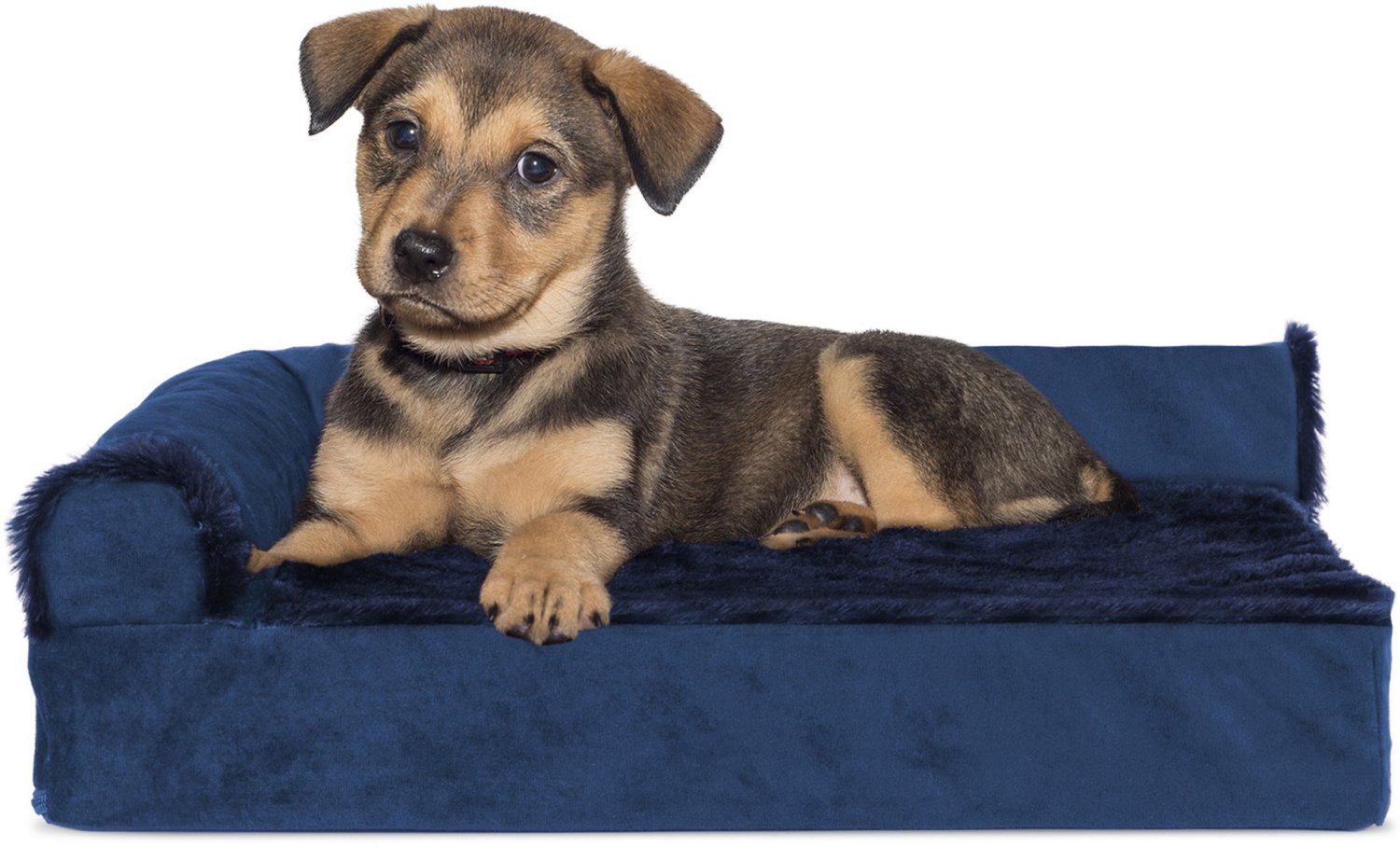 FurHaven Deluxe Velvet Chaise Lounge Medium Pet Bed - view number 2