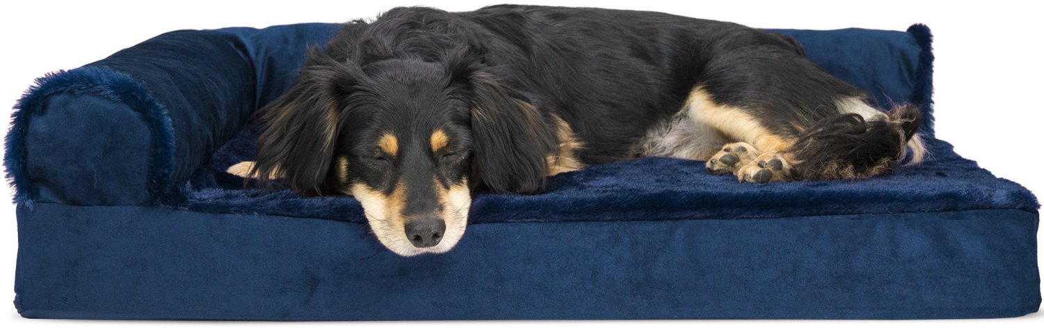 FurHaven Deluxe Velvet Chaise Lounge Large Pet Bed - view number 2