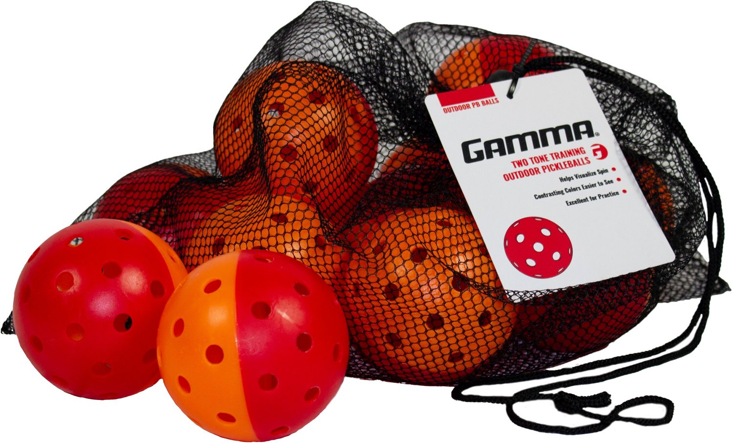 Gamma Outdoor 2-Tone Pickleballs 12-Pack                                                                                         - view number 2