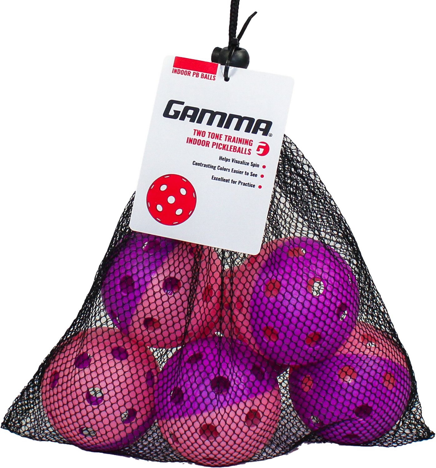 Gamma Indoor 2-Tone Pickleballs 6-Pack                                                                                           - view number 3