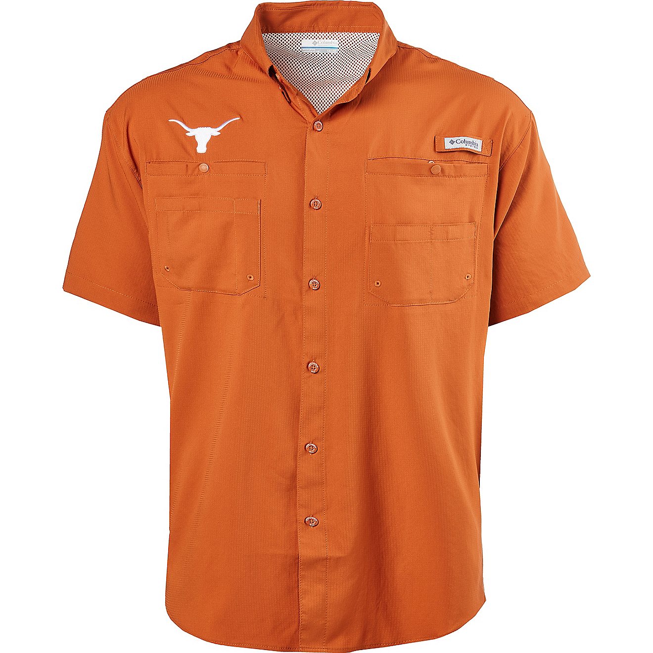 Columbia Sportswear Men’s Big and Tall University of Texas Tamiami Button-Up Shirt                                             - view number 1