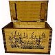 Evans Sports 2 Trophy Deer Wooden Accessory Case with Smooth Lid                                                                 - view number 3