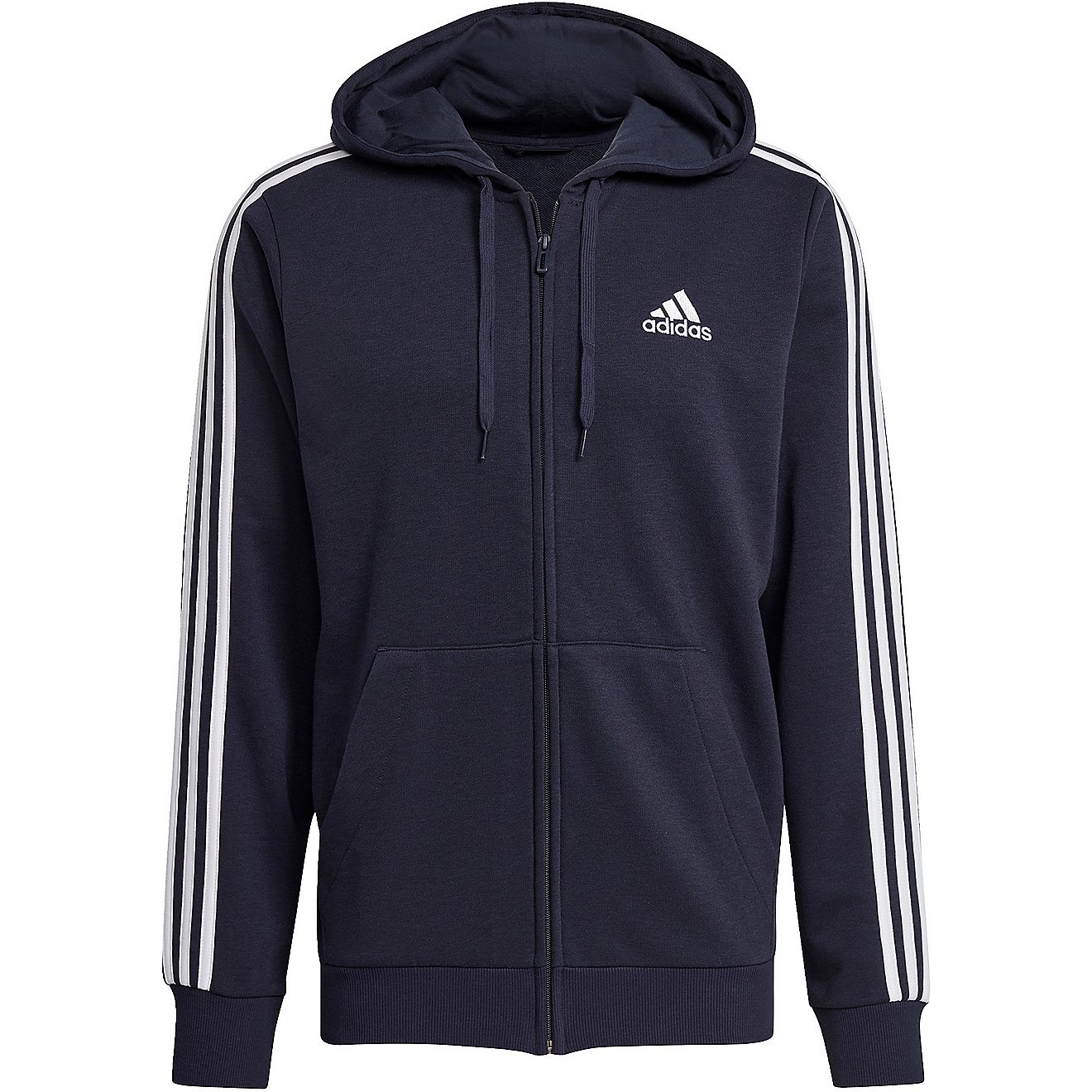 adidas Men's Essentials French Terry 3S Full Zip Hoodie                                                                          - view number 6