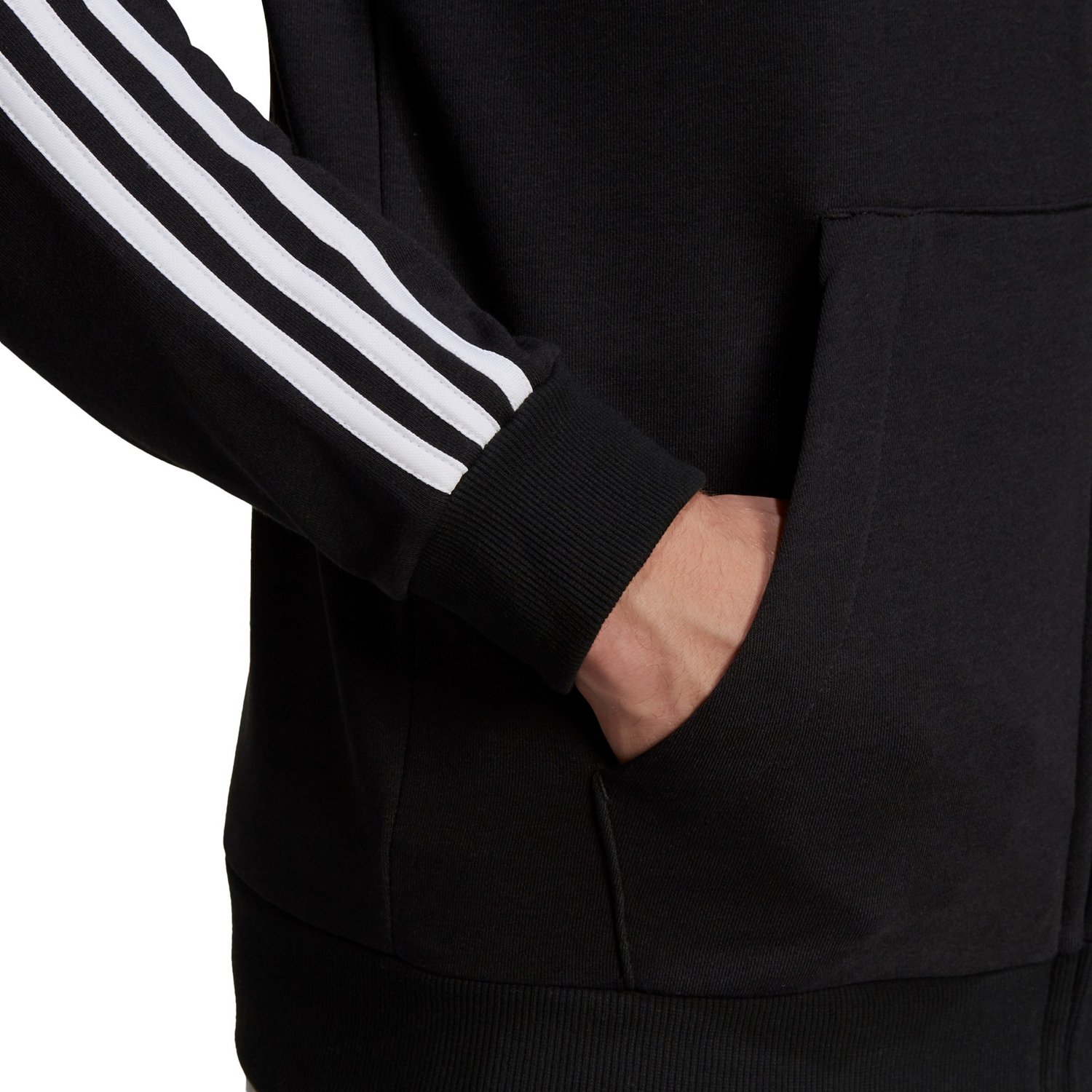 adidas Men's Essentials French Terry 3S Full Zip Hoodie