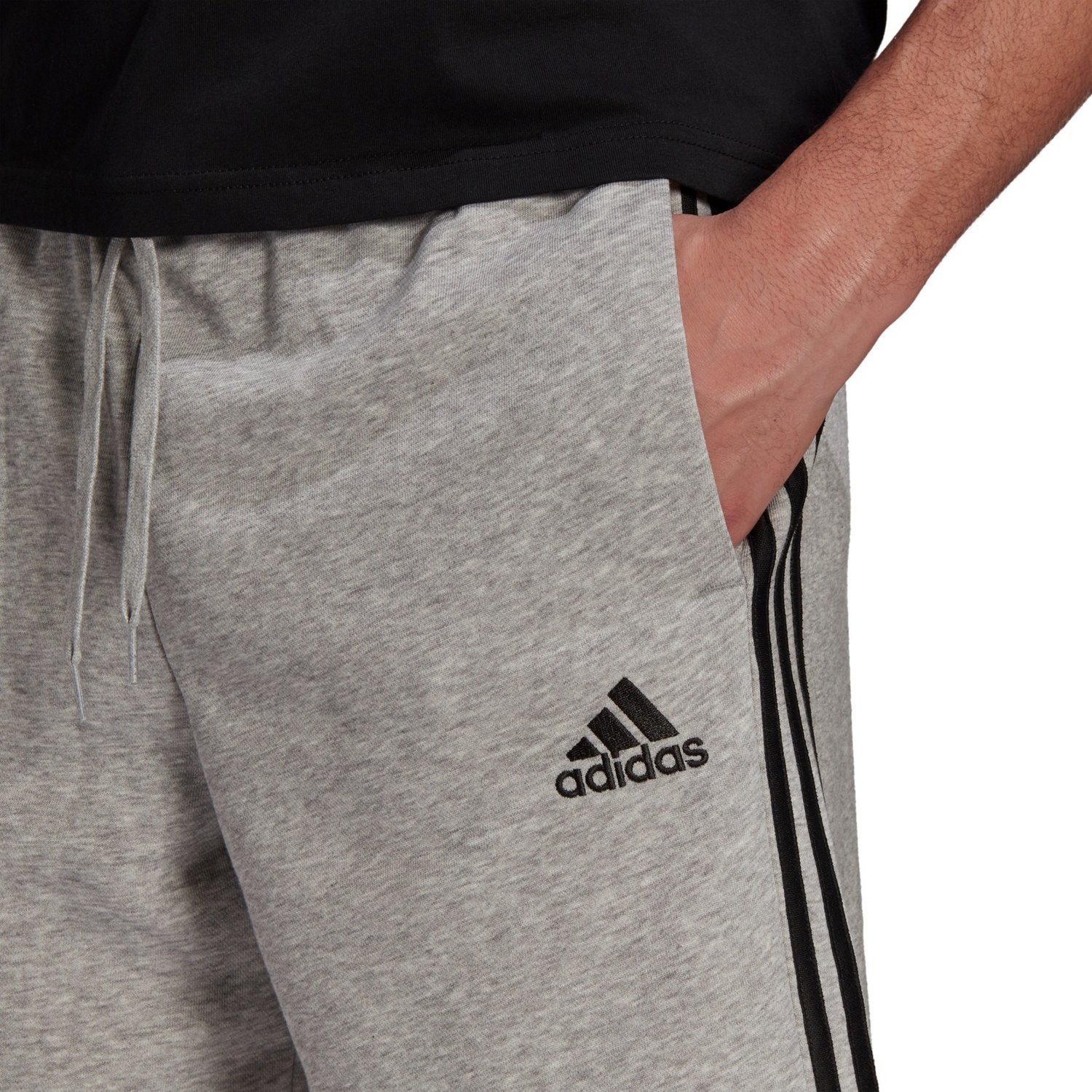 adidas Men's Essentials FT 3-Stripes Shorts 7 in - view number 4