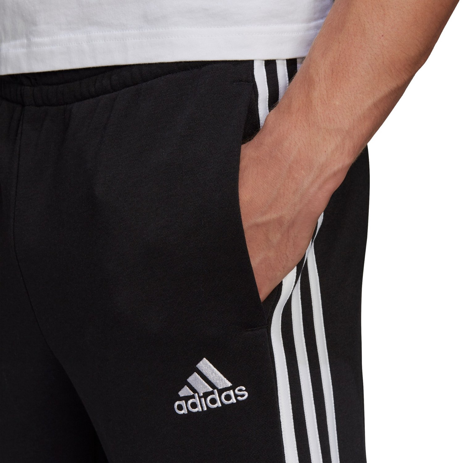 adidas Men's Essentials French Terry 3S Cuff Pants - view number 3