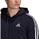 adidas Men's Essentials French Terry 3S Full Zip Hoodie                                                                          - view number 4