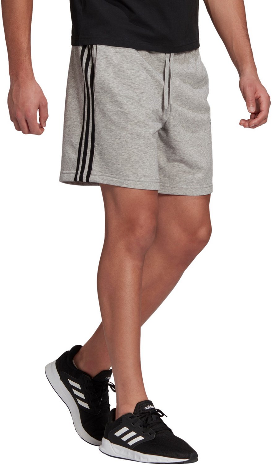 adidas Men's Essentials FT 3-Stripes Shorts 7 in - view number 3