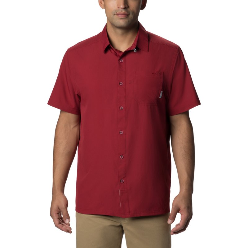 Columbia Sportswear Men's Slack Tide Camp Button Down Shirt Maroon, Small - Men's Fishing Tops at Academy Sports