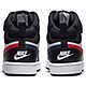 Nike Kids' Court Borough 2 Swoosh Mid Grade School  Basketball Shoes                                                             - view number 4