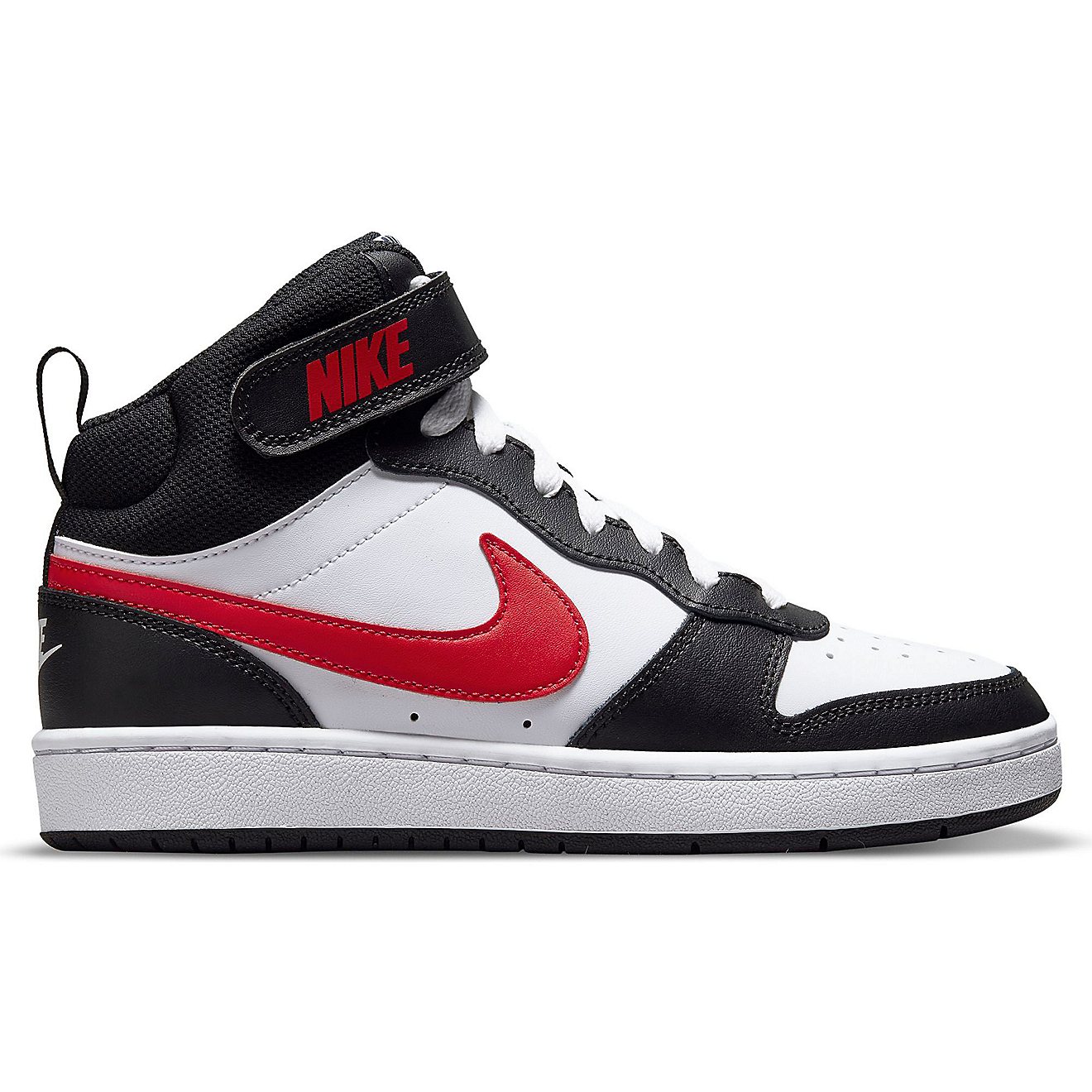 Nike Kids' Court Borough 2 Swoosh Mid Grade School  Basketball Shoes                                                             - view number 1
