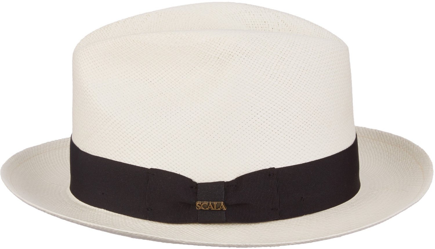 Scala Pronto Men's Hand Woven Panama Snap Brim Fedora - view number 4