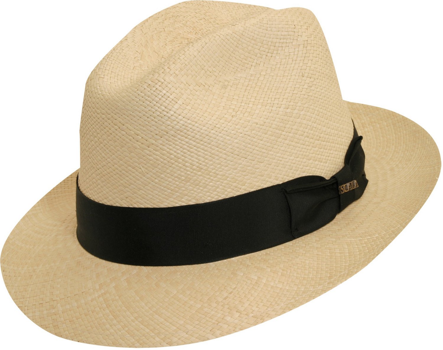 Scala Pronto Men's Hand Woven Panama Snap Brim Fedora - view number 6