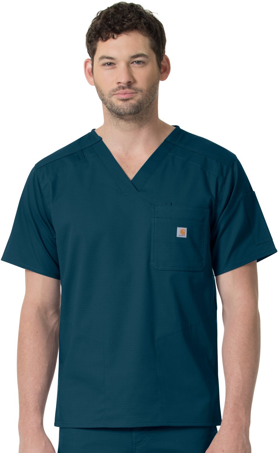 Carhartt Men's Slim Fit Scrub Tops 6Pocket Academy