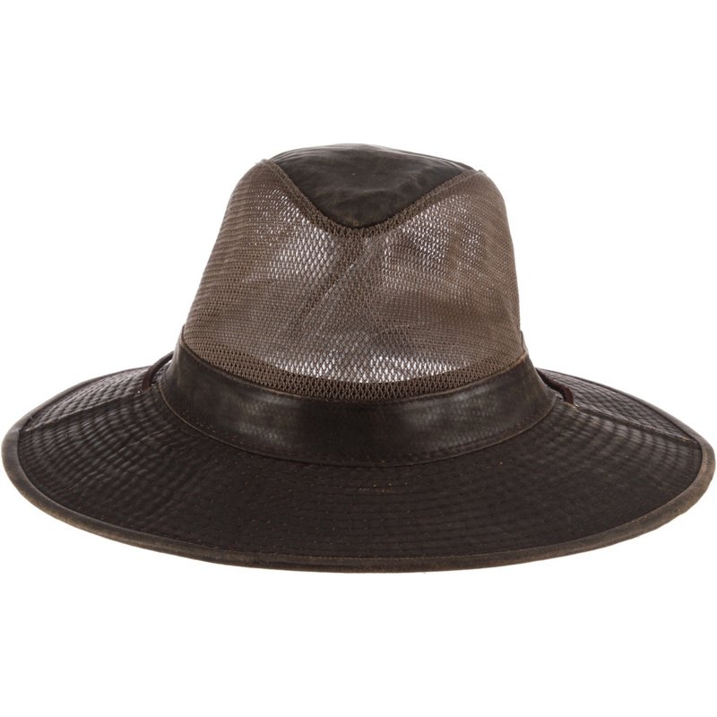 Magellan Outdoors DPC Authentic Men's Weathered Cotton Big Brim Hat Brown Dark, Medium - Men's Hunting/Fishing Headwear at Academy Sports
