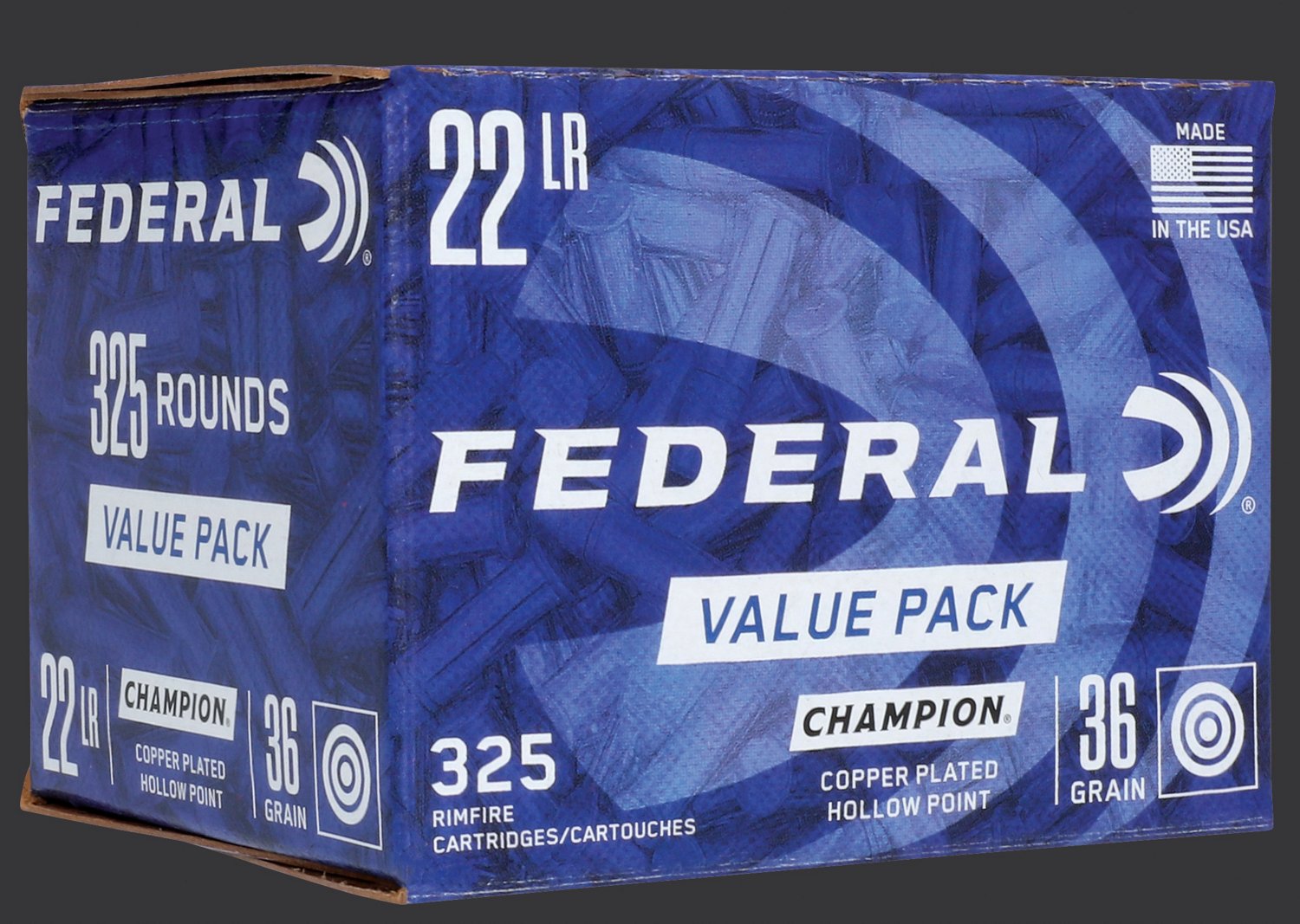 Federal Game-Shok No. 12 Lead Bird Shot .22 LR 25-Grain Rimfire ...