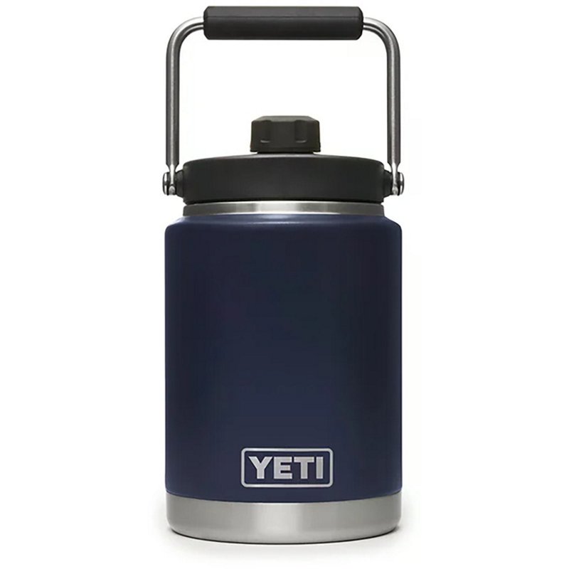 YETI Rambler Reusable Half Gallon Jug Navy Blue, 0.5 Gallon - Thermos/Cups &koozies at Academy Sports