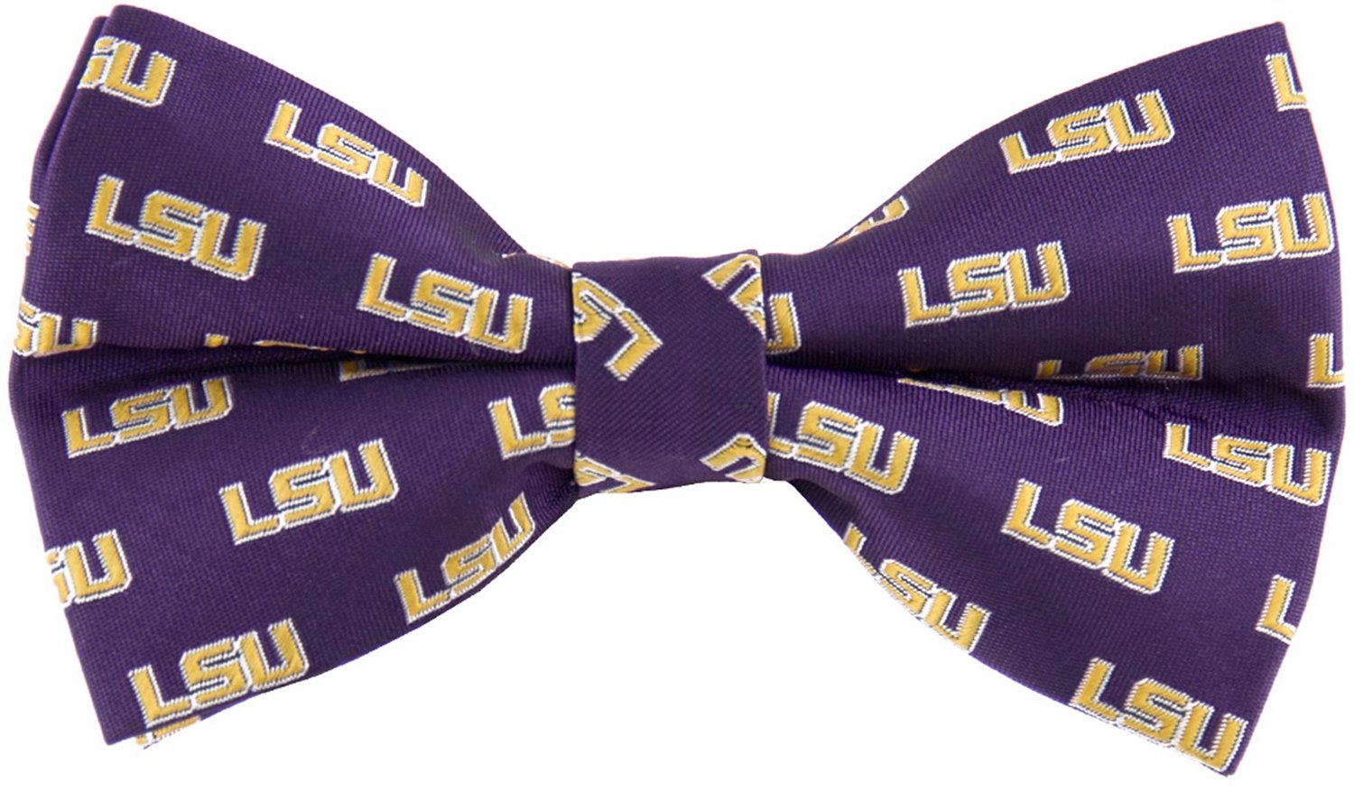 Eagles Wings Louisiana State University Woven Polyester Repeat Bow Tie                                                           - view number 1
