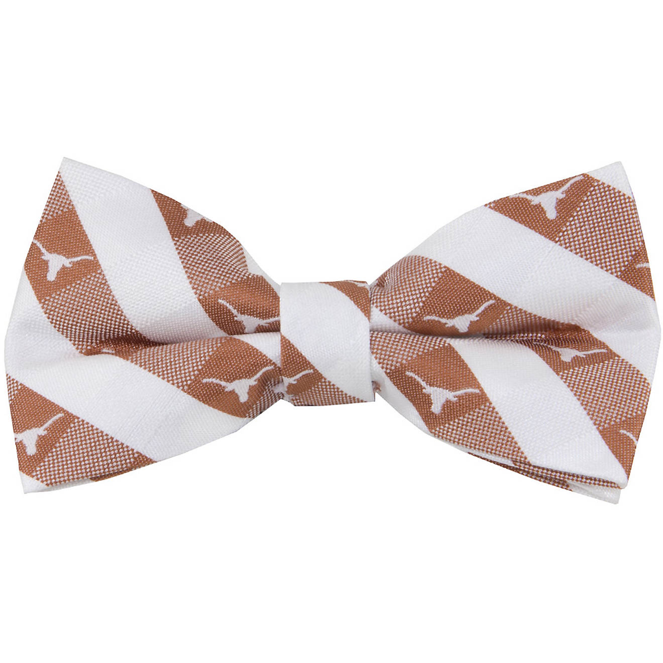 Eagles Wings University of Texas Woven Polyester Checkered Bow Tie                                                               - view number 1