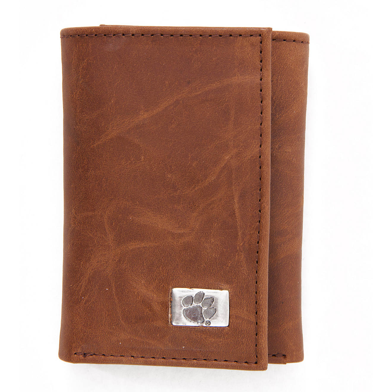 Eagles Wings Clemson University Leather Tri-Fold Wallet                                                                          - view number 1