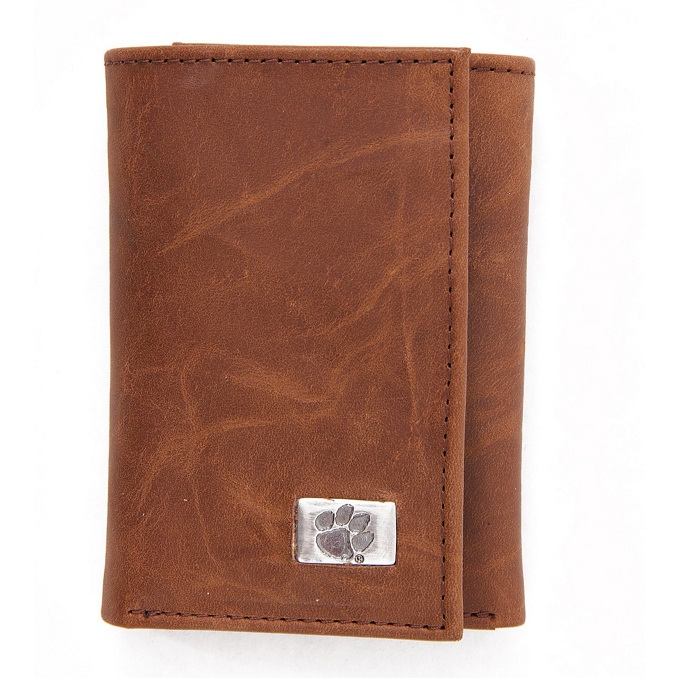 Eagles Wings Clemson University Leather Tri-Fold Wallet                                                                          - view number 1