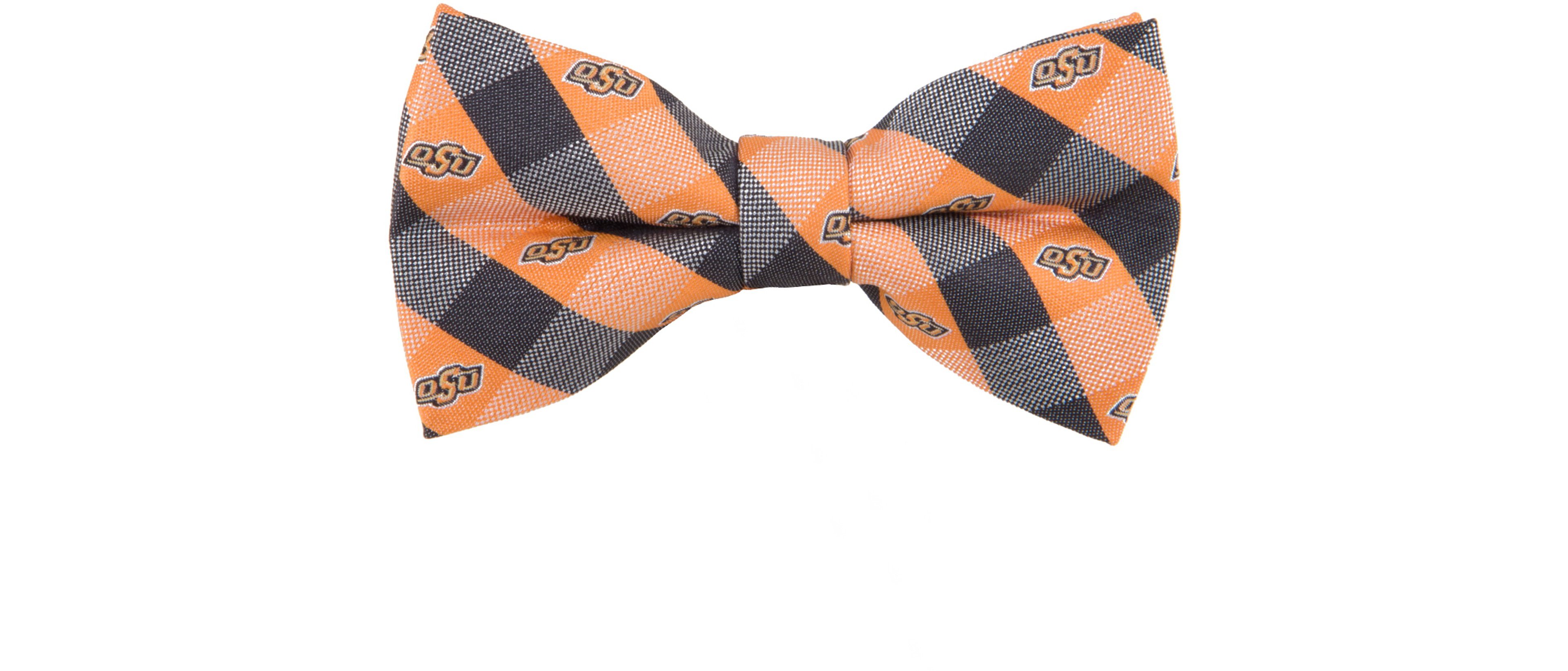 Eagles Wings Oklahoma State University Woven Polyester Checkered Bow Tie