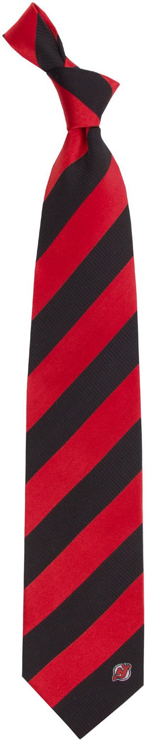 Eagles Wings New Jersey Devils Regiment Woven Silk Tie                                                                           - view number 1