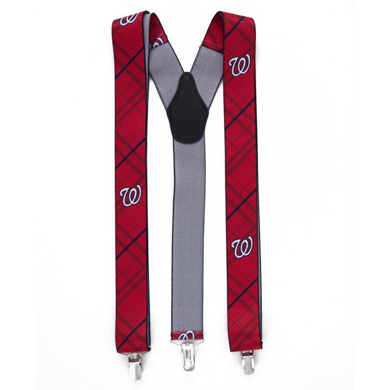 Eagles Wings Men's Red Washington Nationals Suspenders - Red