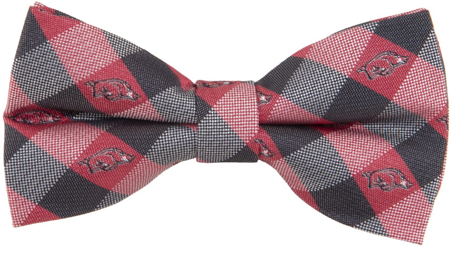 Eagle Wings Men's University of Arkansas Checkered Bowtie