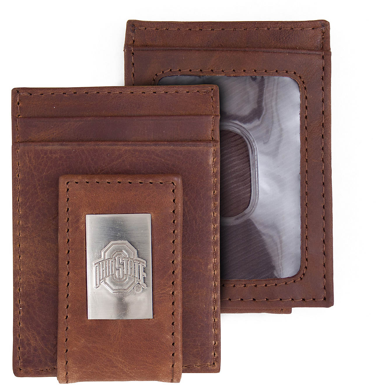 Eagles Wings Ohio State University Leather Flip Wallet                                                                           - view number 1
