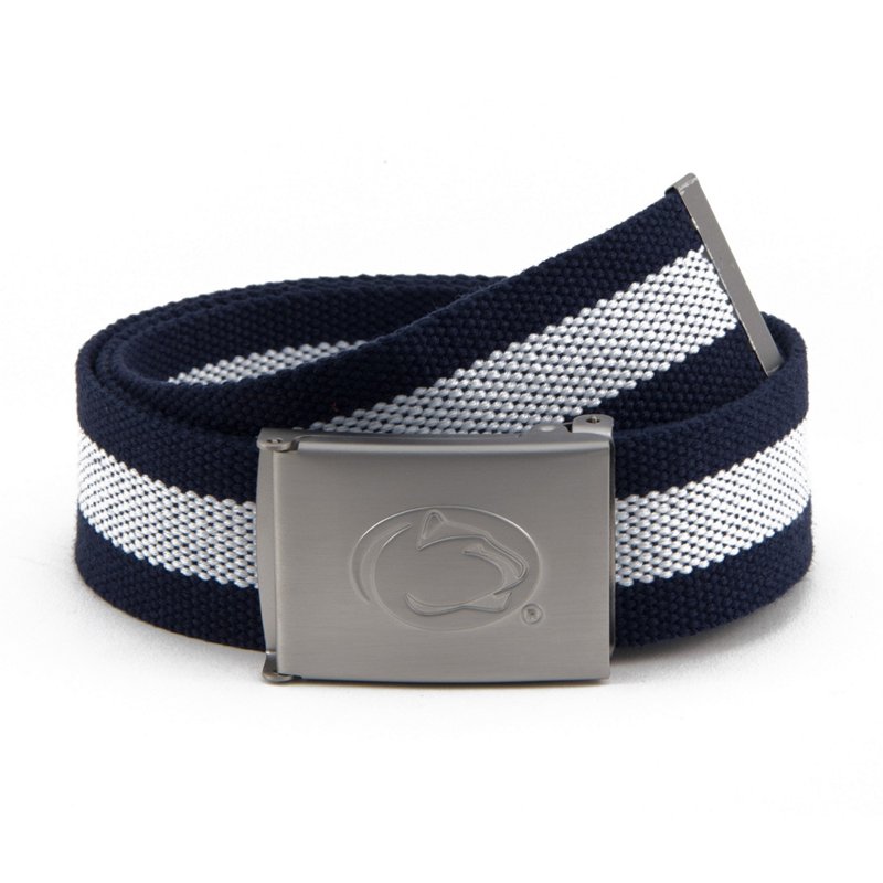 Eagles Wings Penn State Nittany Lions Fabric Belt, Men's, Silver