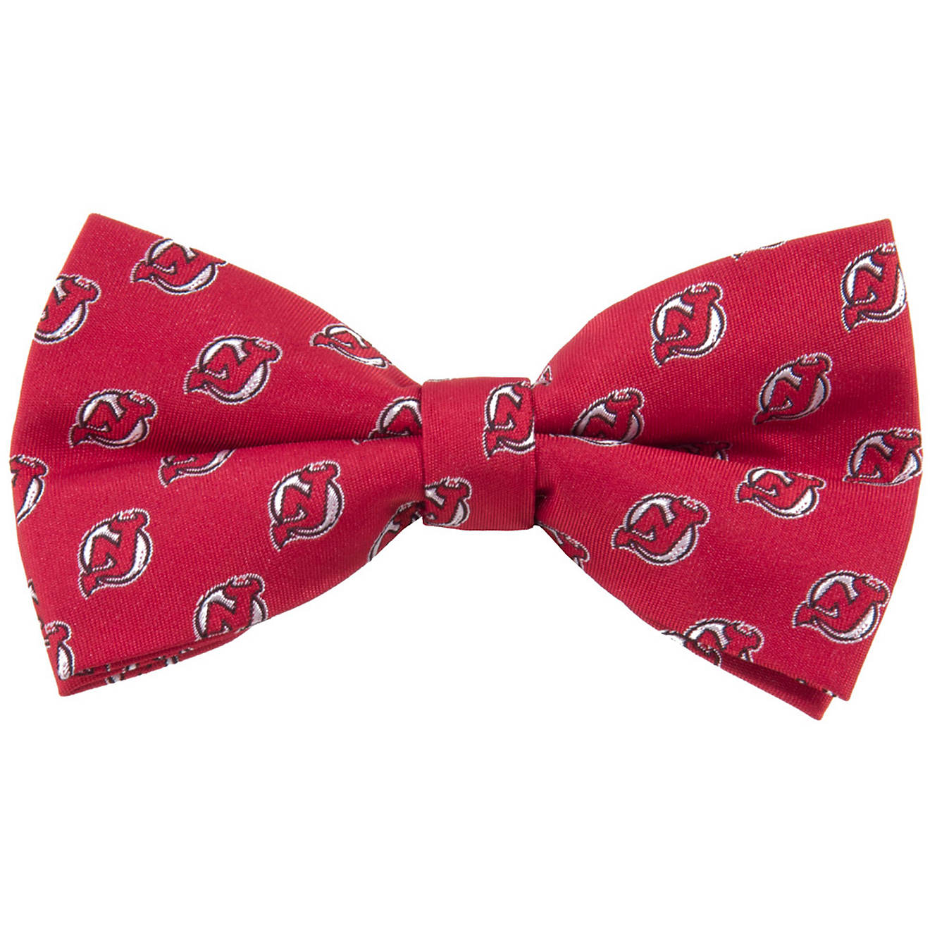 Eagles Wings New Jersey Devils Woven Polyester Repeat Bow Tie                                                                    - view number 1
