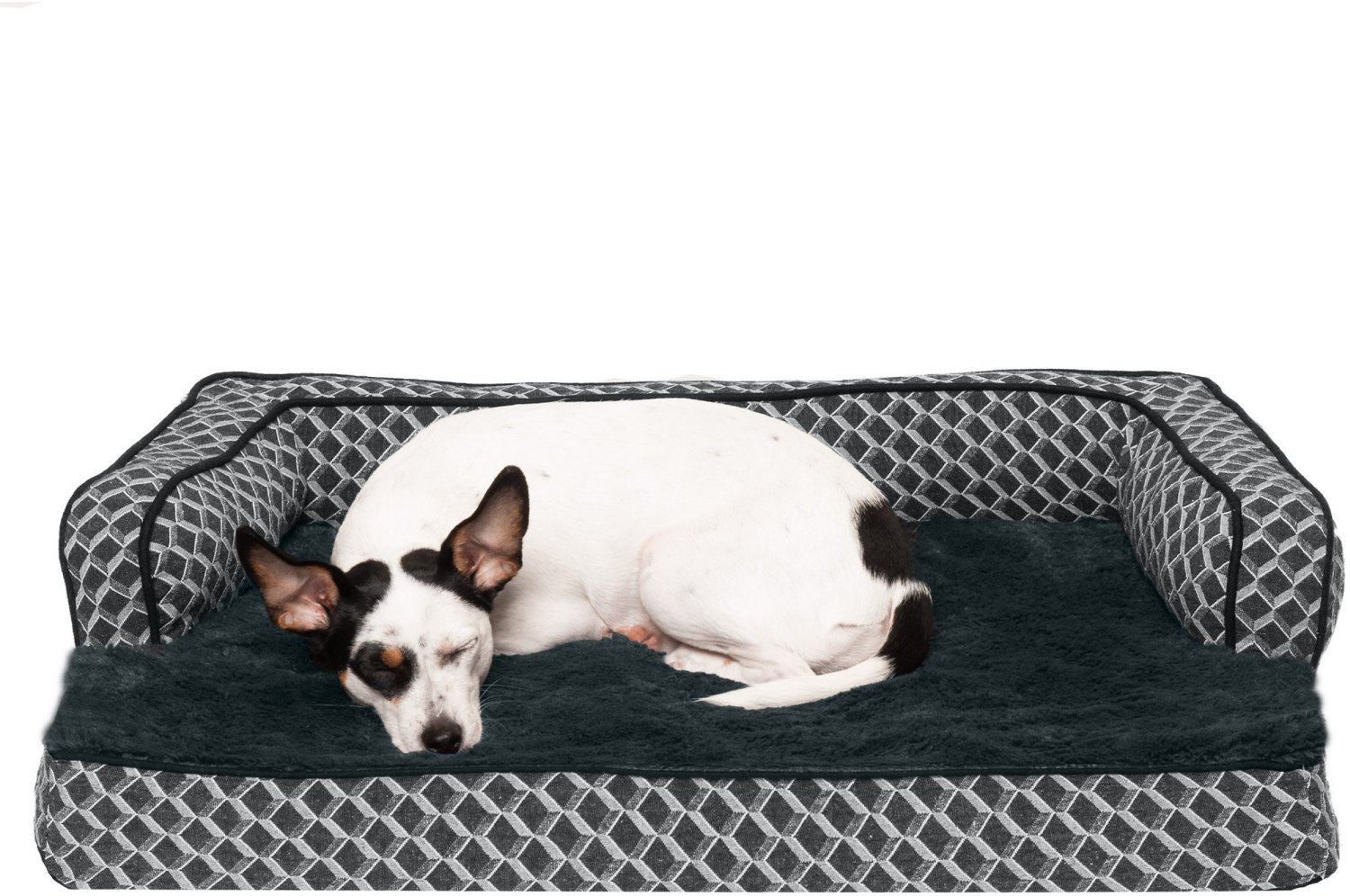 FurHaven Plush Decor Comfy Couch Orthopedic Medium Sofa Pet Bed - view number 2